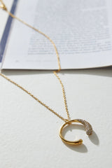 18 Ayar Altın Kaplama Sevgiliye Hediye Kolye Altın