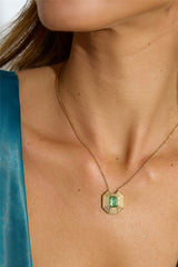 18 Ayar Altın Kaplama Yüksek Statü Kolye Altın