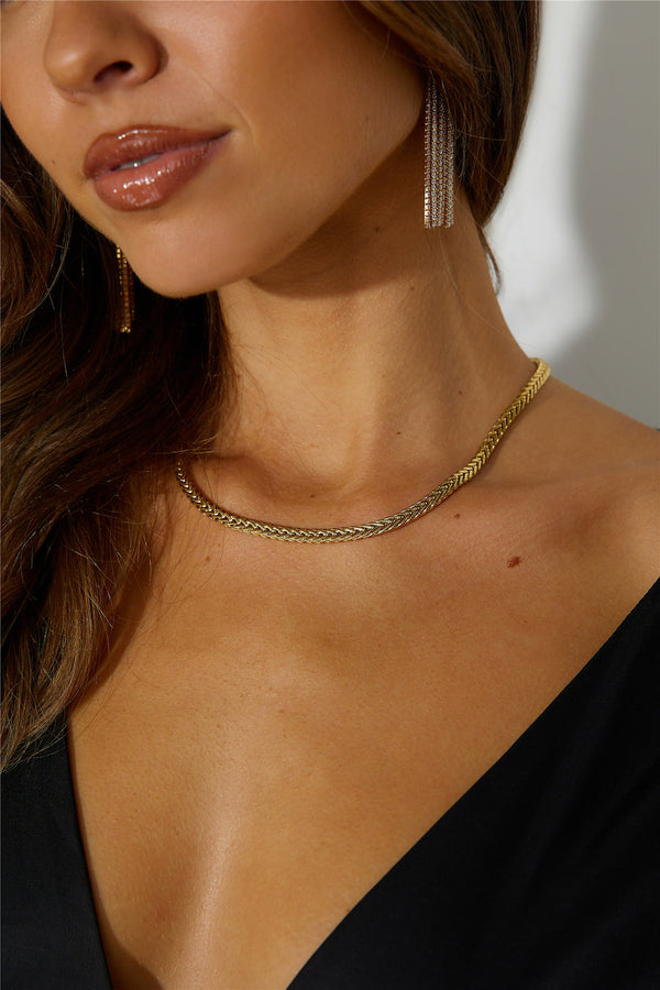 18 Ayar Altın Kaplama Olmazsa Olmaz Kolye Altın