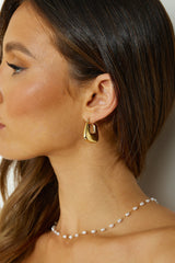 18 Ayar Altın Kaplama Dikkat Çeken Küpe Altın