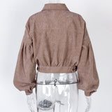 Günlük Kadife Fener Kollu Ceket