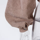 Günlük Kadife Fener Kollu Ceket