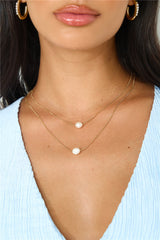 18 Ayar Altın Kaplama Okyanus Sürpriz Kolye Altın