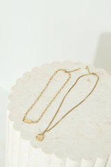 18 Ayar Altın Kaplama İkili Bildiri Kolye Altın