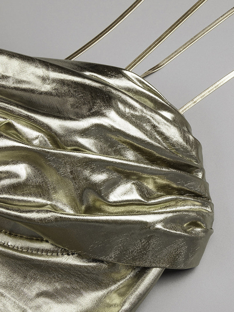 Kazık Yaka Straplez Sırtı Açık Askılı Elbise