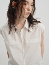 Şık Uzun Kolsuz Gömlek