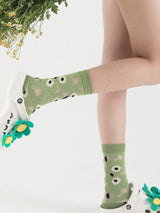 Patchwork Çiçek Kristal Çorap