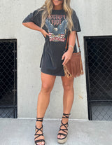 Özgürlük Turu Tişört Elbise