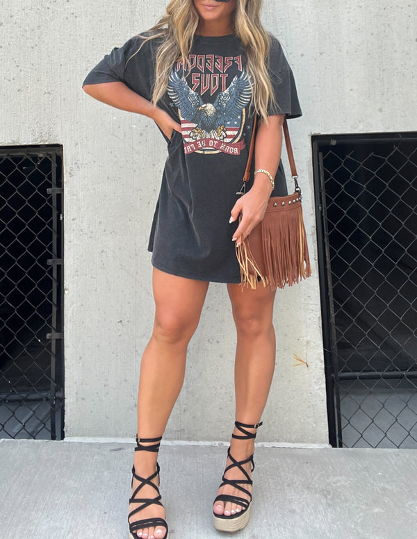 Özgürlük Turu Tişört Elbise