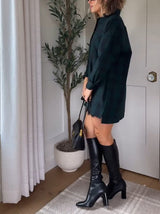 Büyük Beden Flanel Üst & Dantel Etek