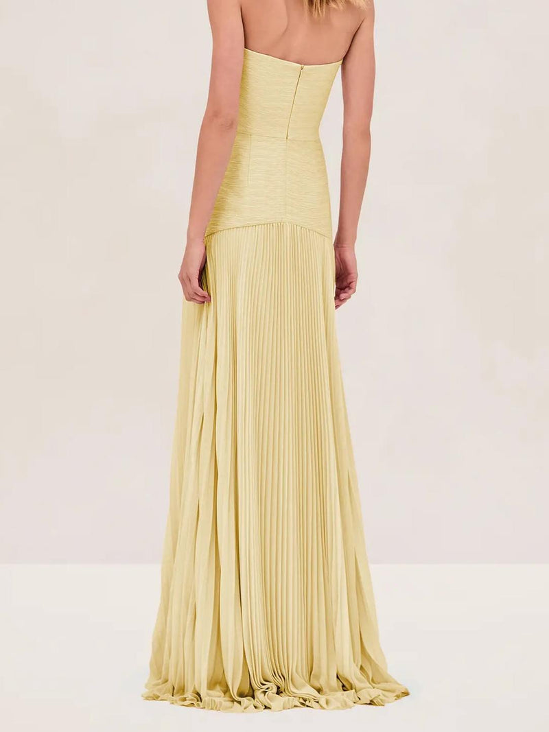 Susan Sunshine Yellow Maxi Dress