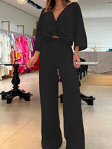 Günlük Üç Parçalı Pantolon Takımı İki Parçalı Kıyafetler