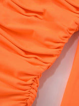 Omuz Açık Çan Kol Elbise