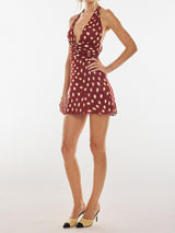 Lycra Polka Dot Mini Dress