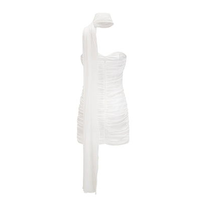 Sigrid dantelli mini elbise