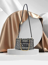 Jacquard Stitch Convertible Commuter Backpack Tote