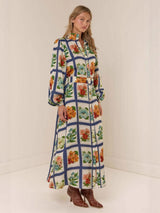 Elegant Stand Collar Maxi