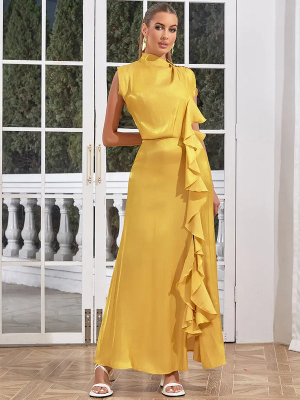 Dantel Askılı Kolsuz Elbise