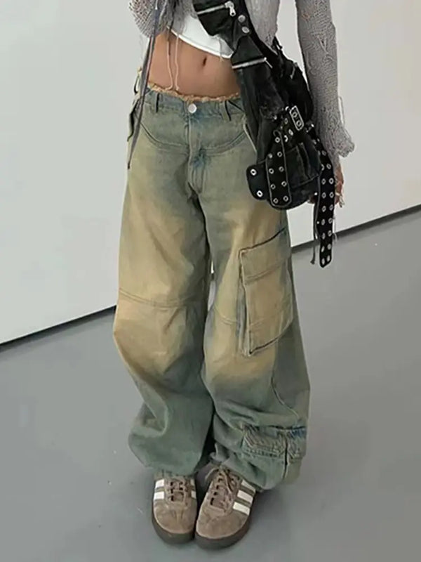 Vintage Yıkanmış Kot Pantolon