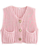 Kolsuz Kısa Örgü Hırka