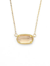 Oval Doğum Taşı Kolye Kolye