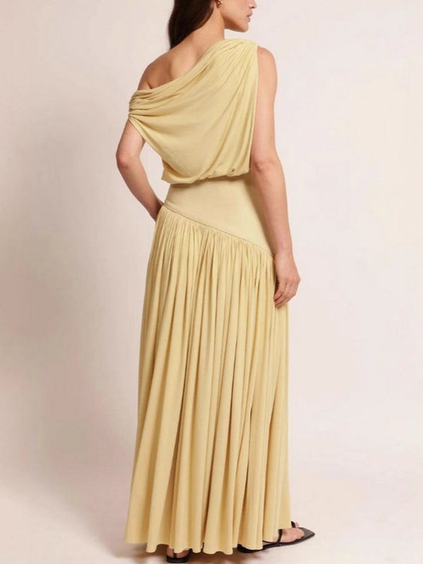 Off-Shoulder Fitted Long Dress