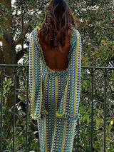 Maxi Elbise Tatil Plaj - Sarı