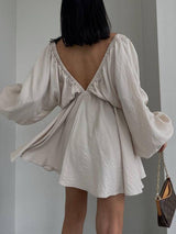 Dokuma Dalma Patenci Mini Elbise