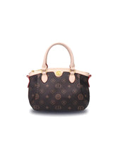 Vintage Print Large Hobo Dumpling Tote Bag