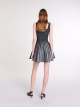 Kolsuz Keten Düşük Bel Midi Elbise