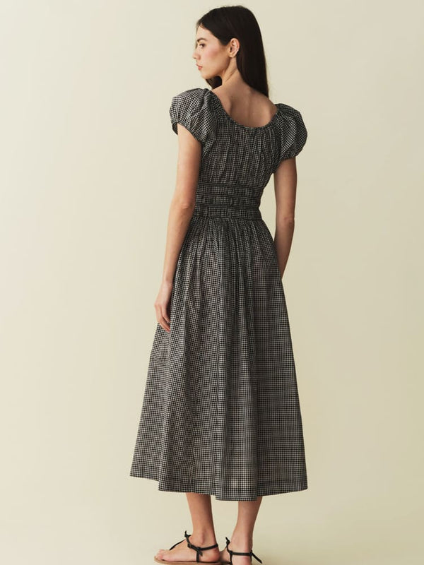 Quinn Elbise-Siyah Beyaz Kareli