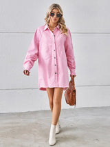 Yıkanmış Denim Fringeli Patchwork Elbise