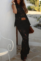 Zarif Tığ İşi Dantel Etek Takımı