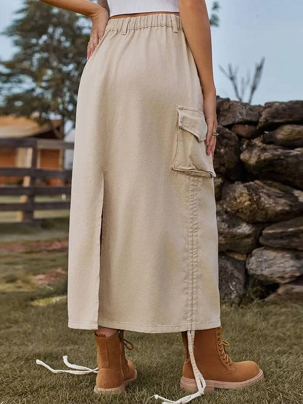 Trendy Kullanışlı Midi Etek