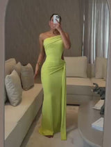 Asymmetric Cutout Maxi Dress