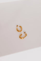 18 Ayar Altın Kaplama Boğucu Halka Küpe Altın