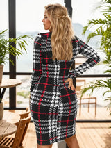 Vintage Çizgili Batik Elbise