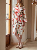 Noel Köpek Desenli Bornoz Seti