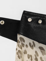 Leopard Print Irregular Mini Skirt