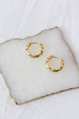 18 Ayar Altın Kaplama Aurik Gövde Küpe