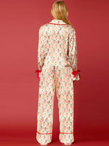 Noel Karakterleri Baskılı Pijama Takımı