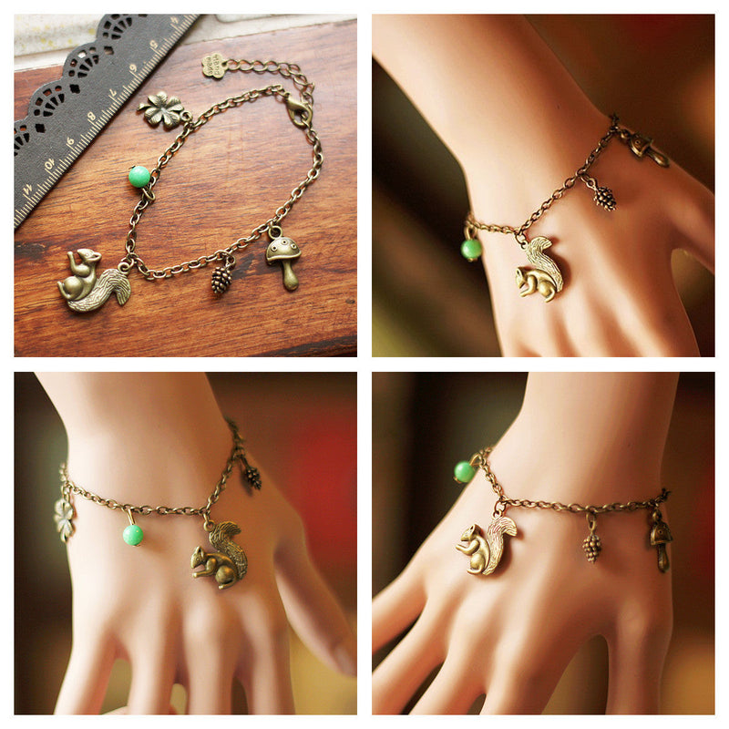 Noel El Yapımı Orman İnci Kar Tanesi Bileklik