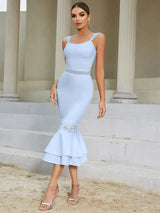 Seksi Dantel Bandaj Balık Kuyruğu Elbise