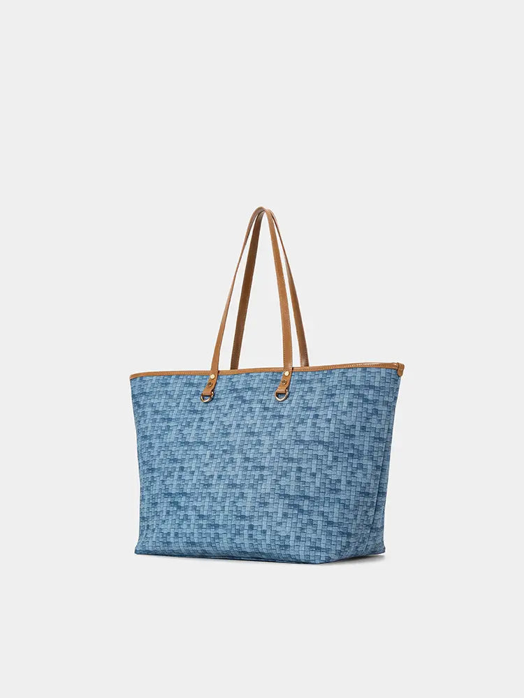 Woven Luxe Tote Bag for Women