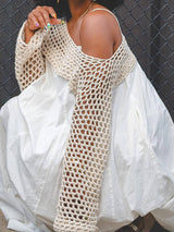 Günlük Örme Bolero ve Midi Elbise