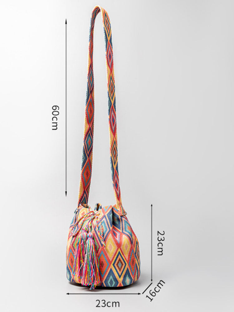 Baskılı Kanvas Çapraz Askılı Çanta