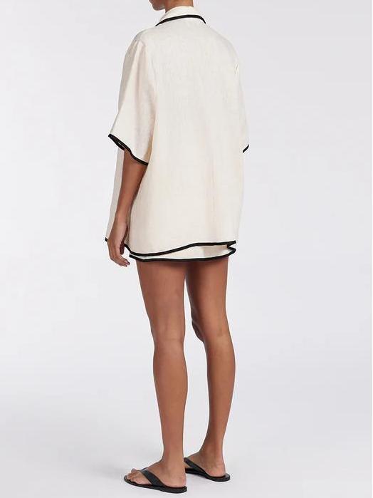 NOIR CREAM Skirt Set