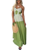 Backless Print Slip Dress