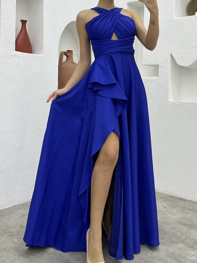 European Sexy Irregular Dress