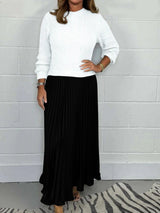 Pliseli Panel Elbise